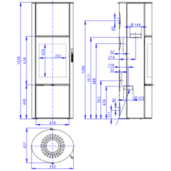 Plieninė krosnelė Romotop Lugano 03A, 8kW