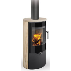 Plieninė krosnelė Romotop Laredo 04, su apdaila, 6.5kW