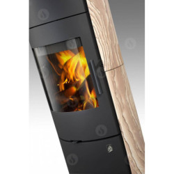 Plieninė krosnelė Romotop Evora 04A, smėlio akmens apdaila