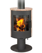 Plieninė krosnelė Romotop Evora T07, su apdaila, 6.5kW