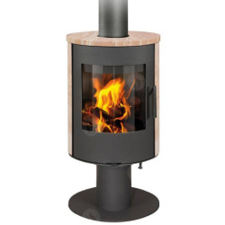 Plieninė krosnelė Romotop Evora T07, su apdaila, 6.5kW