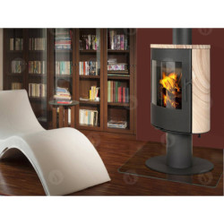 Plieninė krosnelė Romotop Evora T07, su apdaila, 6.5kW