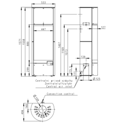 Plieninė krosnelė Romotop Belorado 02A-P, 6.5kW