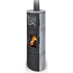Plieninė krosnelė Romotop Lugo N 02BF, su orkaite, 8kW