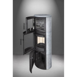 Plieninė krosnelė Romotop Lugo N 02BF, su orkaite, 8kW