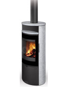Plieninė krosnelė Romotop Lugano 02, muilo akmens apdaila, 8kW