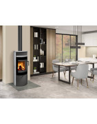 Plieninė krosnelė Romotop Lugano 02, muilo akmens apdaila, 8kW