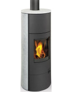 Plieninė krosnelė Romotop Lugo 02W, su šilumokaičiu, 10kW