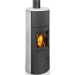 Plieninė krosnelė Romotop Lugo 02W, su šilumokaičiu, 10kW