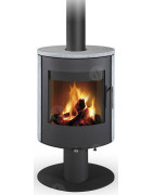 Plieninė krosnelė Romotop Ovalis T 02, muilo akmens apdaila, 8kW