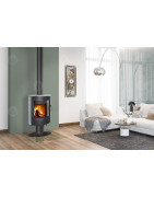 Plieninė krosnelė Romotop Ovalis T 02, muilo akmens apdaila, 8kW