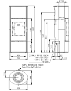 Plieninė krosnelė Romotop Laredo 02A, muilo akmens apdaila,6.5kW