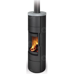 Plieninė krosnelė Romotop Alea 02A, muilo akmens apdaila, 7.4kW