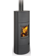 Plieninė krosnelė Romotop Lugo 03W, su šilumokaičiu, 10kW