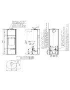 Plieninė krosnelė Romotop Lugo 03W, su šilumokaičiu, 10kW
