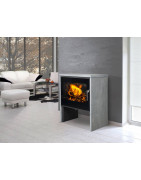 Plieninė krosnelė Romotop Riano N, juodos spalvos, 8kW