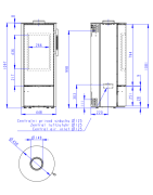 Plieninė krosnelė Romotop Irun N 03, 8kW