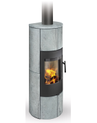 Plieninė krosnelė Romotop Palea 02, muilo akmens apdaila, 6.5kW
