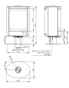 Plieninė krosnelė Romotop Stromboli N03, 3-8kW