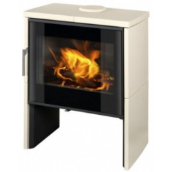 Plieninė krosnelė Romotop Riano N02, juodos spalvos, 11kW