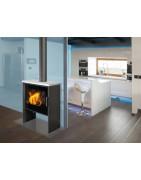 Plieninė krosnelė Romotop Riano N05, juodos spalvos, 8kW