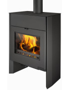Plieninė krosnelė Romotop Riano 01W, su šilumokaičiu, 17kW