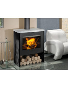 Plieninė krosnelė Romotop Riano 03W, su šilumokaičiu, 17kW