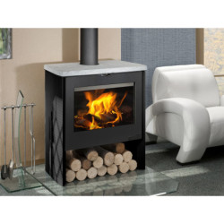 Plieninė krosnelė Romotop Riano 03W, su šilumokaičiu, 17kW
