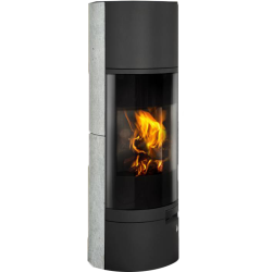 Plieninė krosnelė Romotop Belorado 02A, su šonine apdaila, 6.4kW