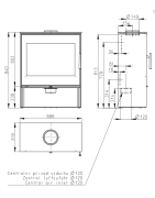 Plieninė krosnelė Romotop Aledo 03, 8kW