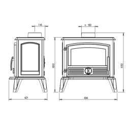 Ketinė krosnelė Invicta Samara, 8 kW
