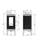 Ketinė krosnelė Invicta Iwaki, antracito spalvos, 7 kW