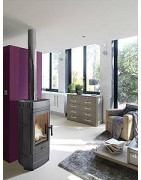 Ketinė krosnelė Invicta Gomont, antracito spalvos, 12 kW