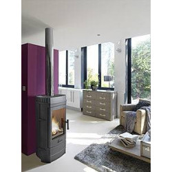 Ketinė krosnelė Invicta Gomont, antracito spalvos, 12 kW