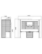 Ketinė krosnelė Invicta Itaya, antracito spalvos, 12 kW