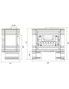 Ketinė krosnelė Invicta Angor, antracito spalvos, 12 kW