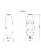 Ketinė krosnelė Invicta Ovatio, 7.5 kW