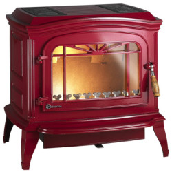 Ketinė krosnelė Invicta Bradford, raudonos spalvos, 12 kW