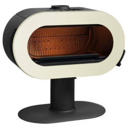 Ketinė krosnelė Invicta Fifty, kreminės spalvos, 15 kW