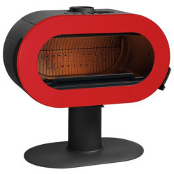 Ketinė krosnelė Invicta Fifty, raudonos spalvos, 15 kW