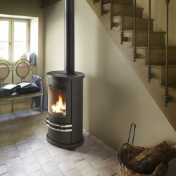 Ketinė krosnelė Invicta Orense, antracito spalvos, 5 - 12 kW