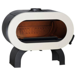 Ketinė krosnelė Invicta Fifty, ant arkinių kojų, kreminė, 15 kW