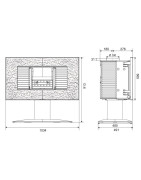 Ketinė krosnelė Invicta Akan, antracito spalvos, 8 - 18 kW