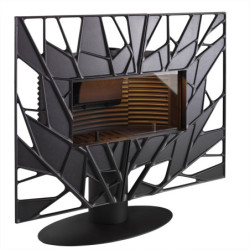 Ketinė krosnelė Invicta Gaya Feuille, antracito spalvos, 18 kW