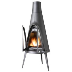 Ketinė krosnelė Invicta POW-WOW, antracito spalvos, 21 kW