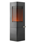 Ketinė krosnelė Invicta Moai, antracito spalvos, 5 - 12 kW