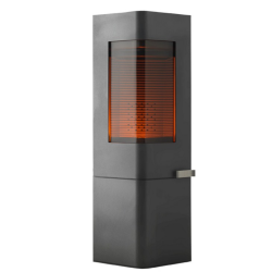 Ketinė krosnelė Invicta Moai, antracito spalvos, 5 - 12 kW