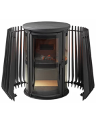 Ketinė krosnelė Invicta Ilot, antracito spalvos, 5 - 12 kW