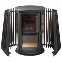 Ketinė krosnelė Invicta Ilot, antracito spalvos, 5 - 12 kW