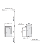Plieninė krosnelė Nibe Contura C856GW:1 Style, 3 - 7 kW
